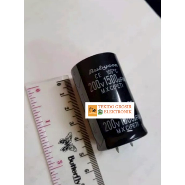 Elco 1500uf 200V 1500UF/200V ASLI RUBYCON