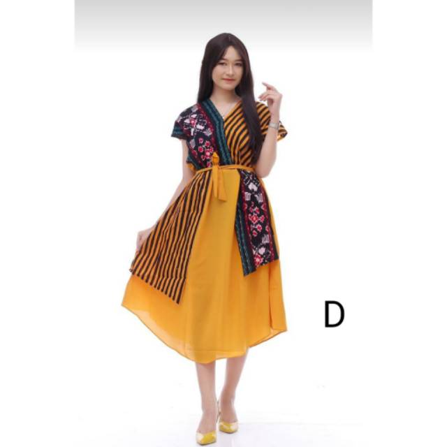 Dress kimono cantik batik modern