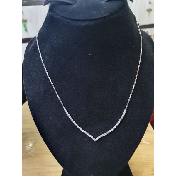 kalung aurel emas putih bisa di serut