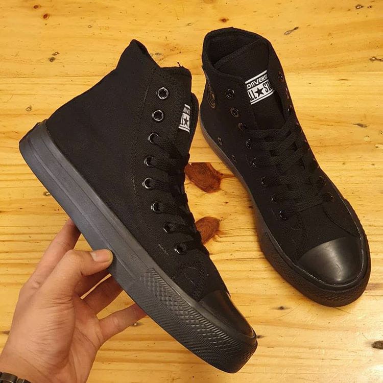 sepatu all star full black
