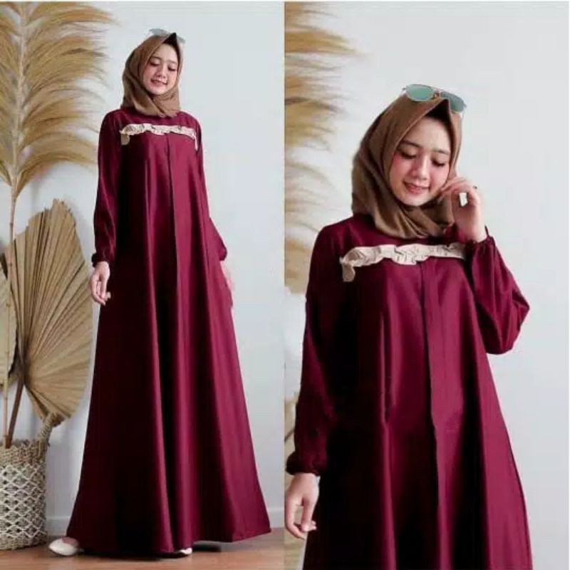 Denora dress baju gamis pakaian wanita fashion muslim