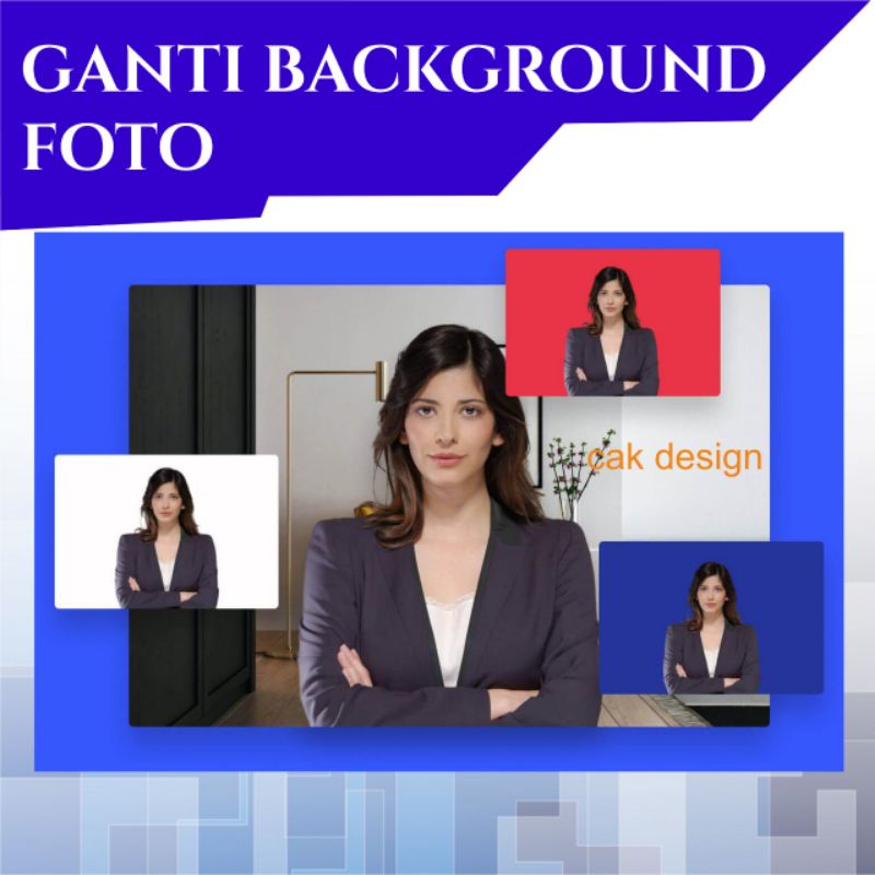 Ganti background foto biru merah putih pas foto proses cepat 1 hari jadi konversi gambar ke PNG dari