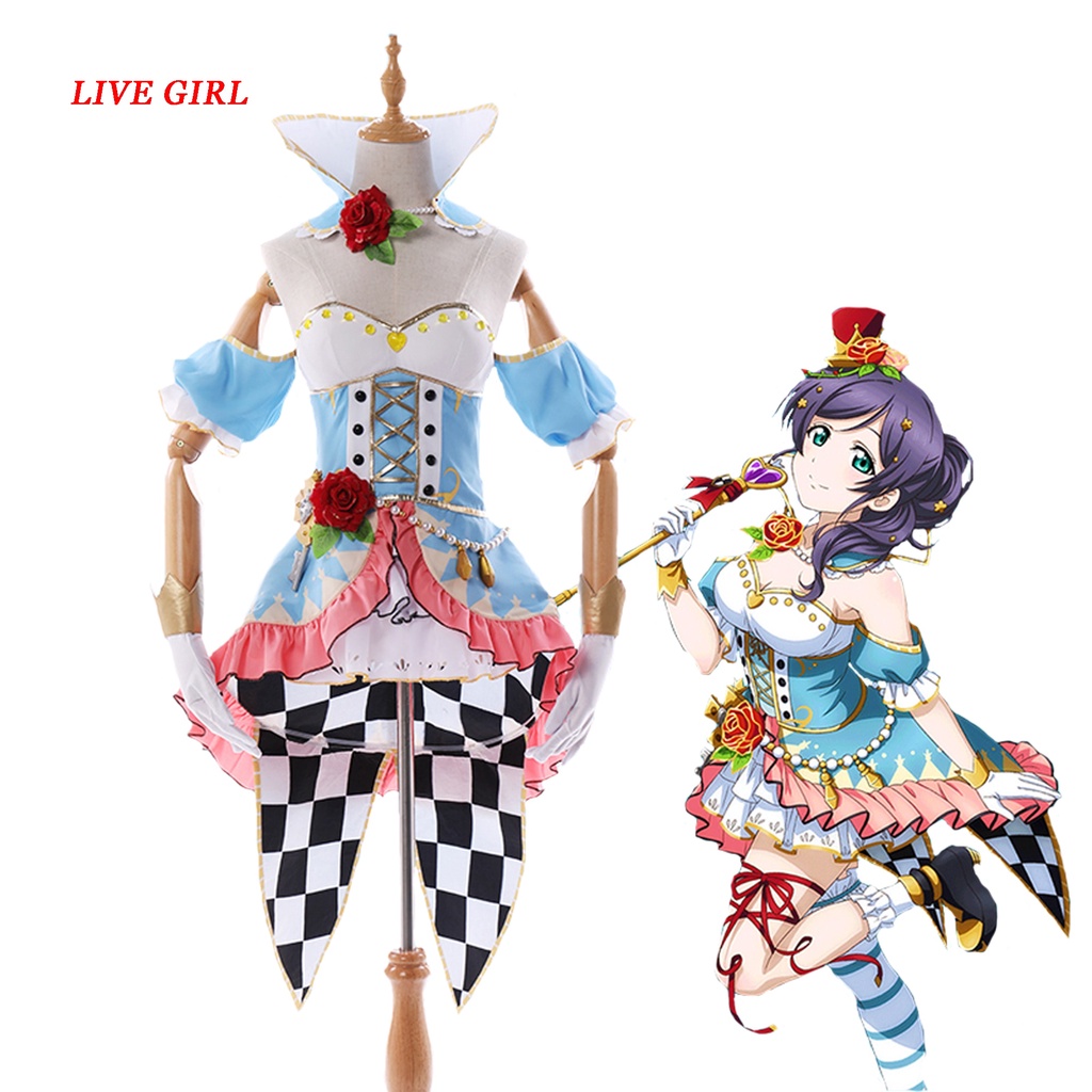 PREORDER Lovelive Cosplay Costume Nozomi Tojo Cosplay Outfit Party Dresses Socks Gloves Set Hallowee