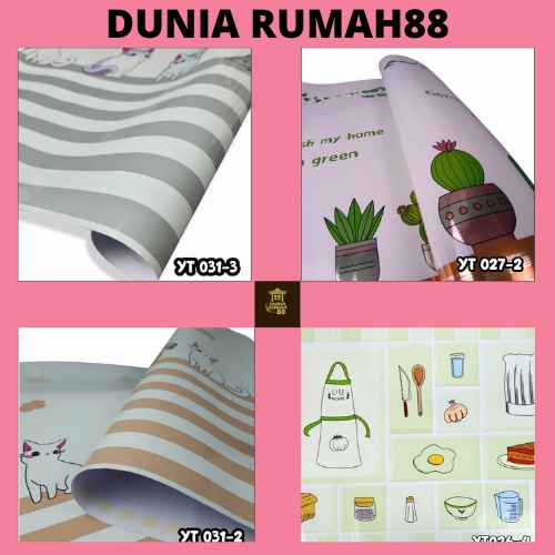 Wallpaper Stiker Dapur Anti Minyak dan Panas 60cmx1m