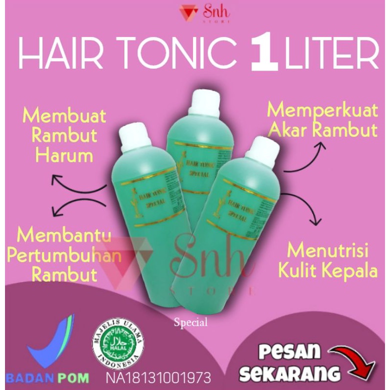 HAIR TONIC SPECIAL 1 LITER/Hair Tonic lidah buaya/Penyubur Rambut/bio herbal hair tonic/tonik rambut rontok/hair tonik rambut rontok/perawatan rambut rontok/hertonik rambut rontok/penumbuh rambut rontak/obat penumbuh rambut botak/hair tonik/rambut rontok