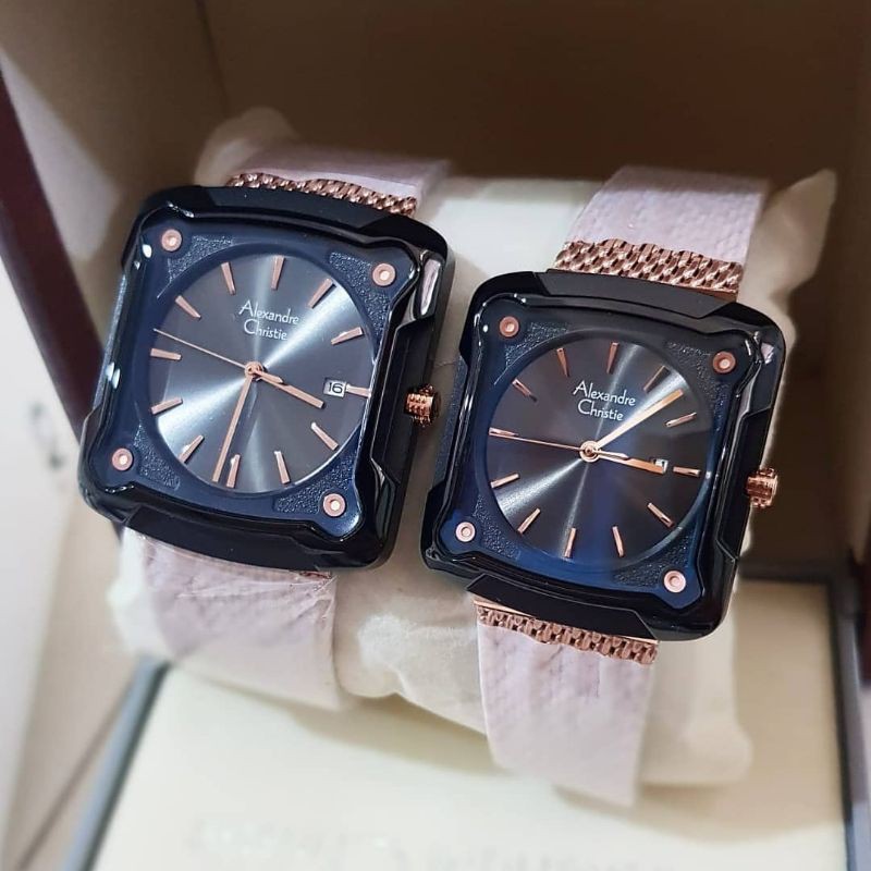 JAM TANGAN COUPLE ALEXANDER CRISTIE ORIGINAL AC3030 PASIR GARANSI RESMI/ALEXANDRE CHRISTIE AC 3030