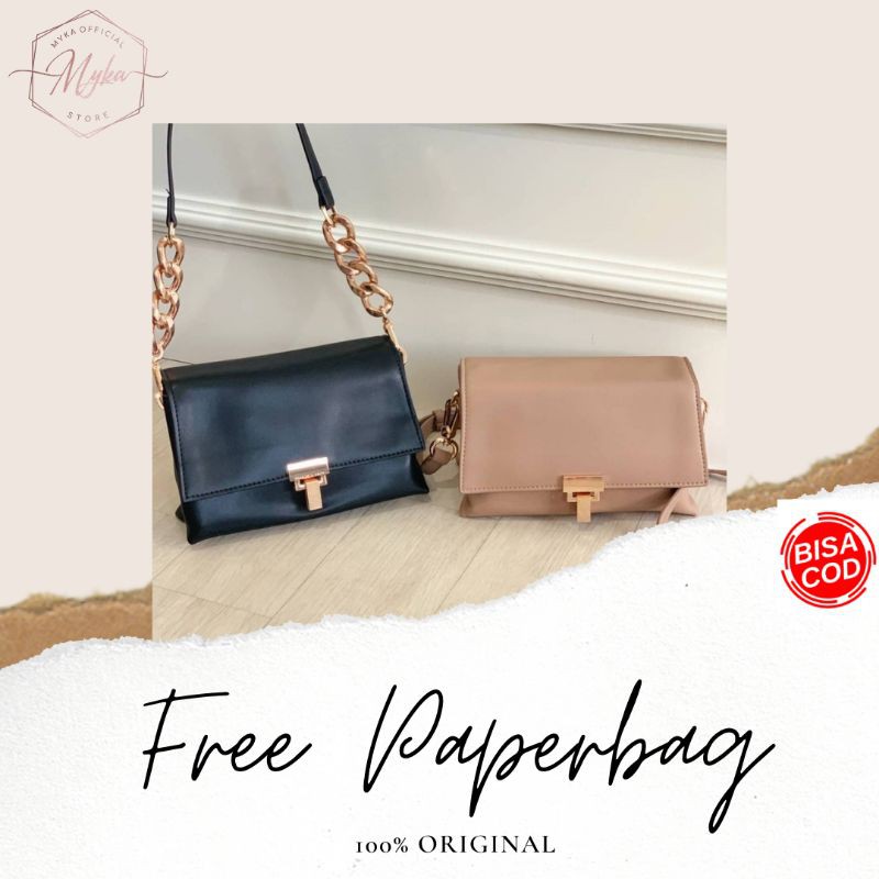 Tas Selempang Wanita Charles and Keith FREE PAPERBAG DUSTBAG cnk