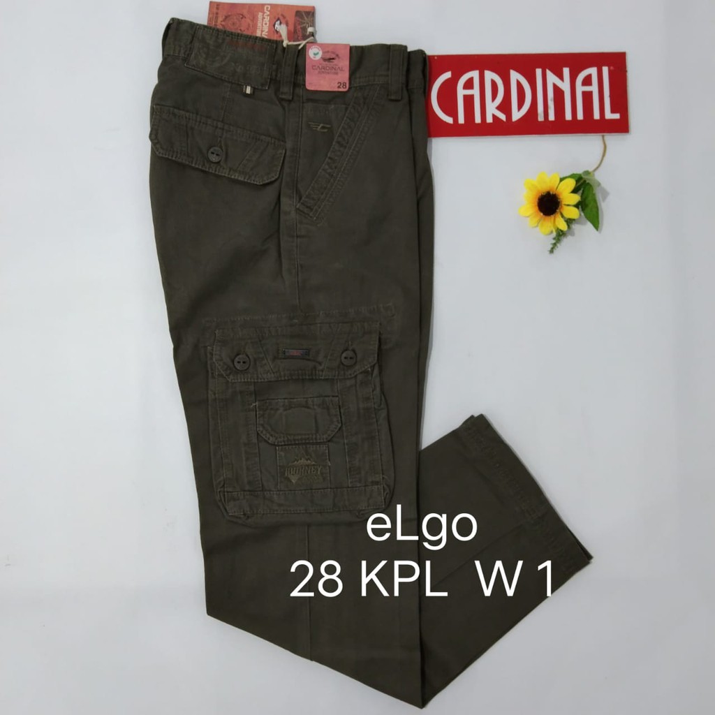 BB 28-KPL CARDINAL CELANA KEMPOL PANJANG Pria Cargo Cowok Dewasa