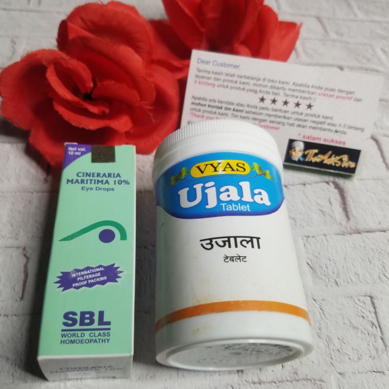 Paket Hemat obat Mata Ujala Tablet isi 100 Tabs & SBL BIRU / Obat Mata Katarak