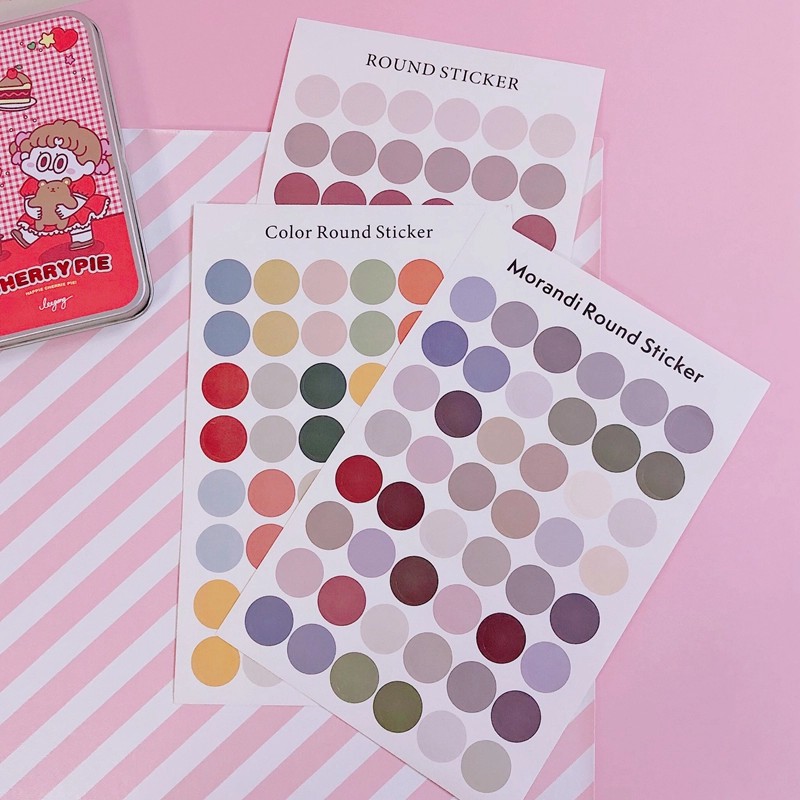 

Stiker Bulat untuk dinding, notebook, scrapbook dll