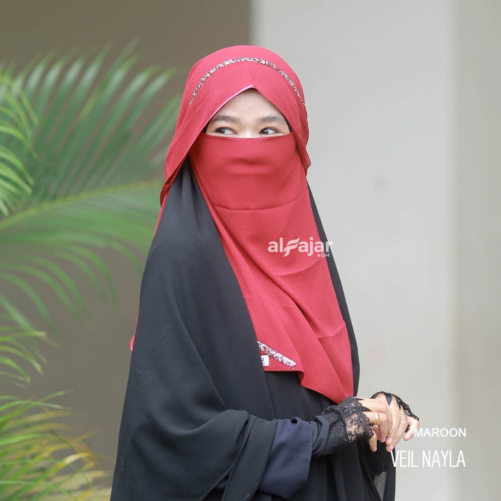 CADAR NIQOB BANDANA Veil Nayla Dua Layer by Alfajar