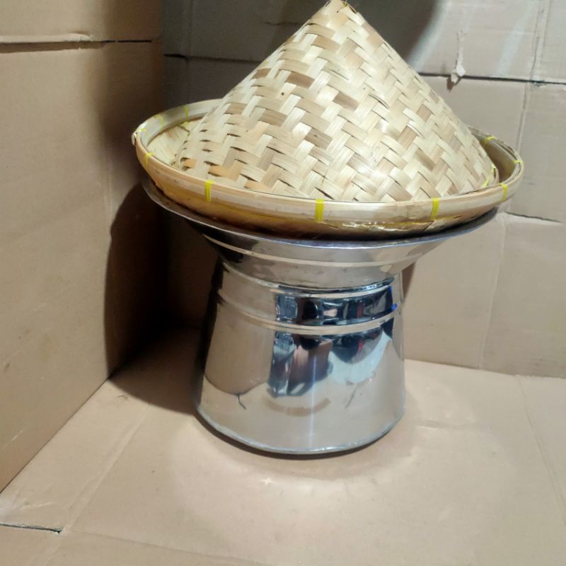 Dangdang Seeng Stainless/Kukusan/Tutup Aseupan