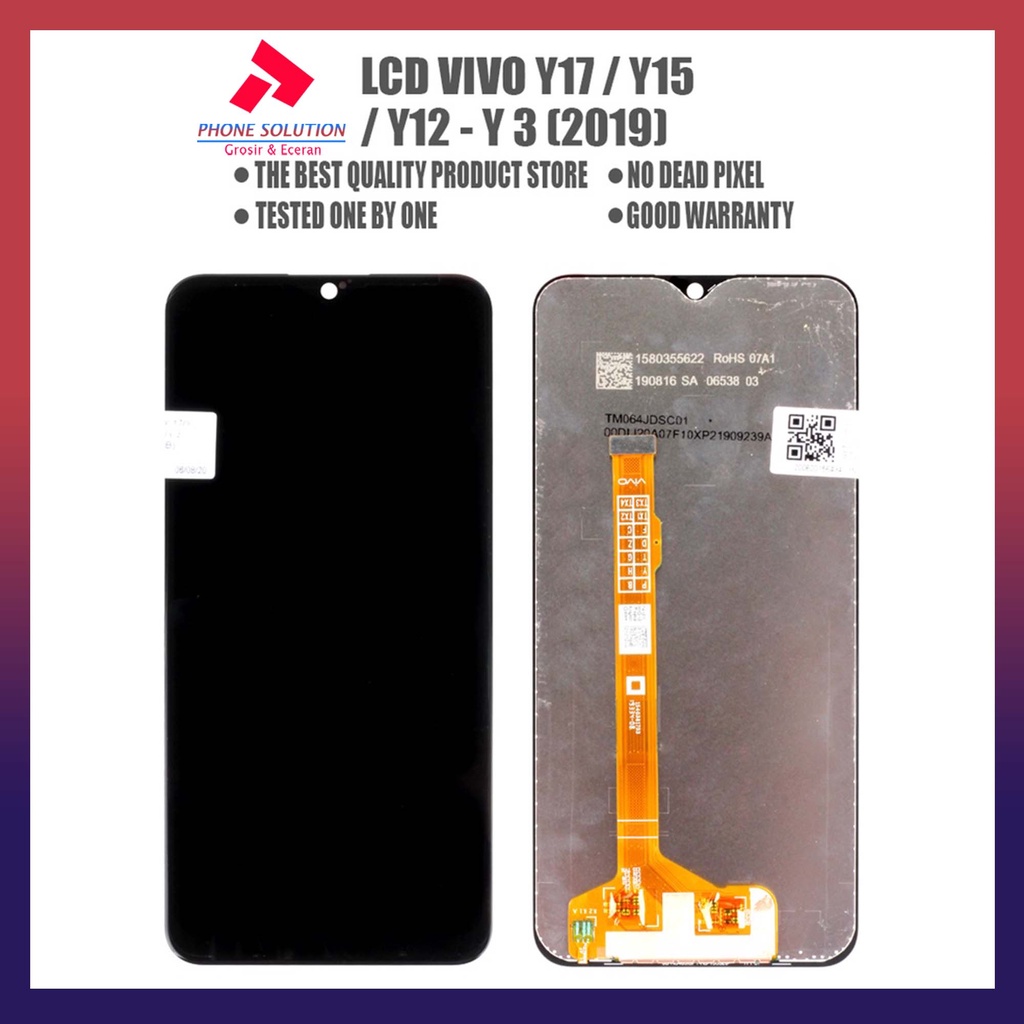 LCD Vivo Y17 LCD Vivo Y15 LCD Vivo Y12 LCD Vivo Y3 LCD Vivo Y11 2019 Fullset Touchscreen Original 100% // Supplier LCD Vivo - Garansi 1 Bulan