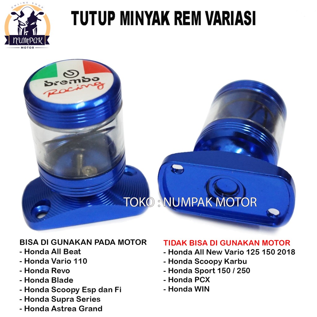 Tutup Minyak Rem Variasi Honda Beat, scoopy, vario 110