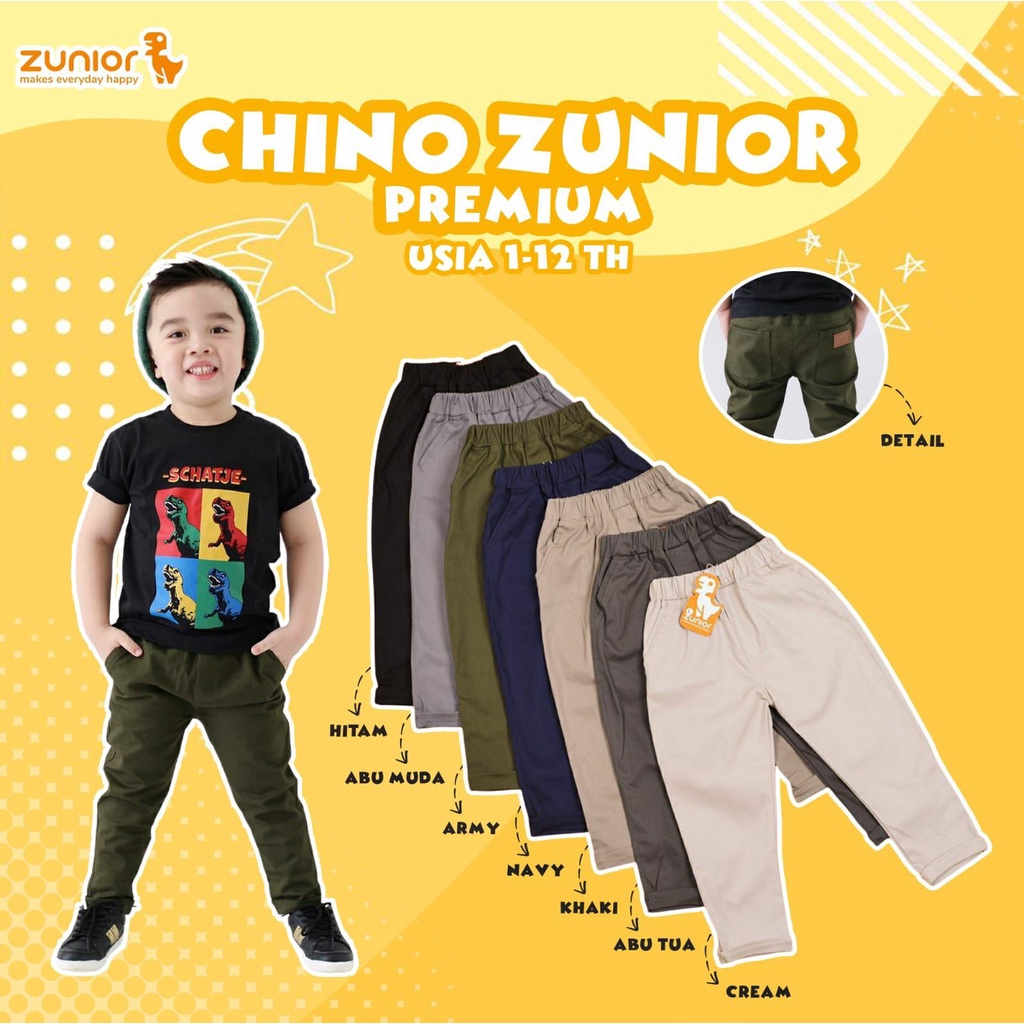 Celana Panjang CHINOS Anak Zunior Premium | DUO KRUCILS