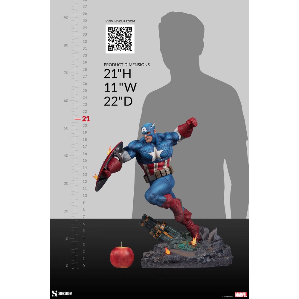 Statue Sideshow Collectibles 1/4 Captain America Premium Format 300765