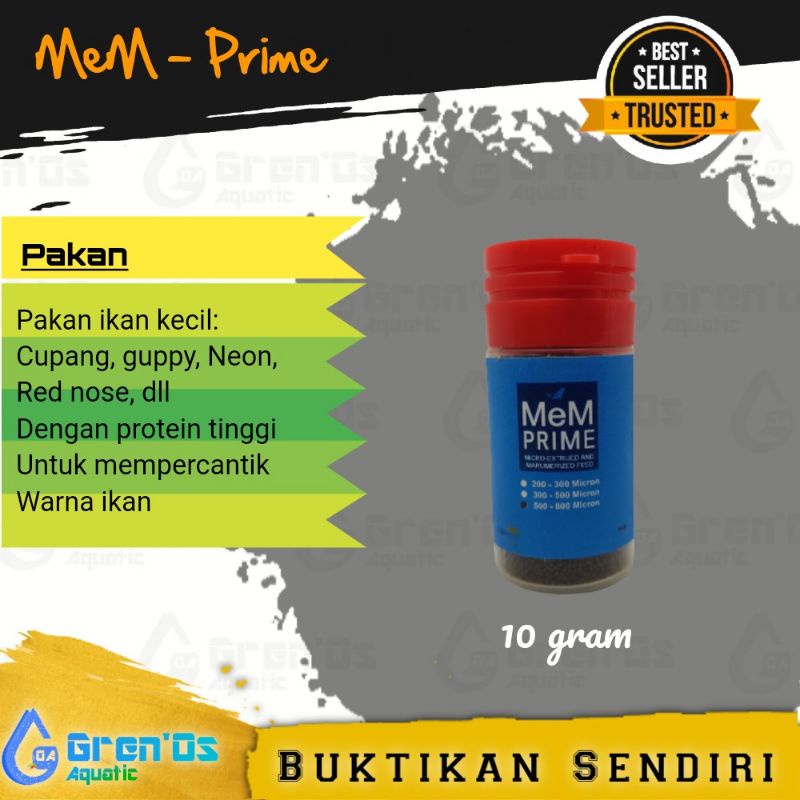 Mem Prime Pakan Ikan kecil Aquarium Aquascape