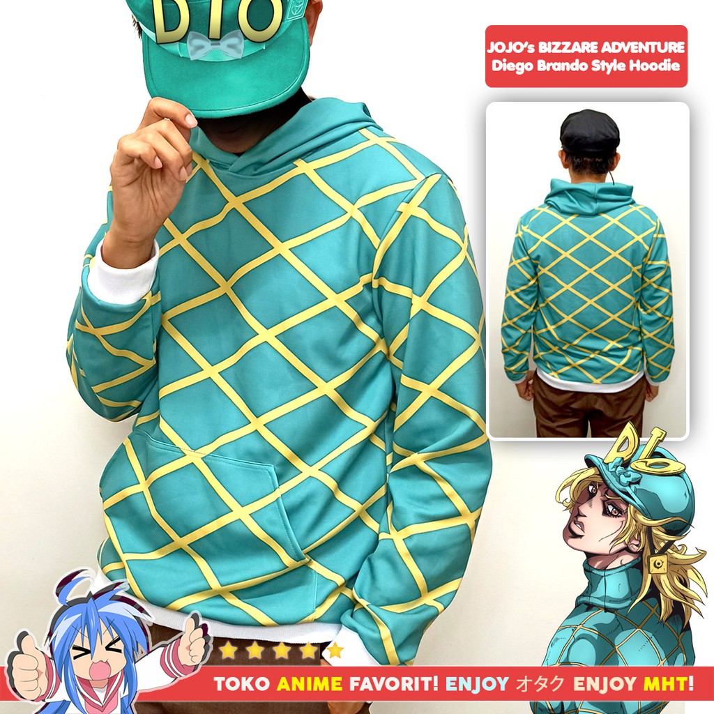 Jaket Hoodie Sweater Anime Jojo Bizare Adventure - Diego Brando Style