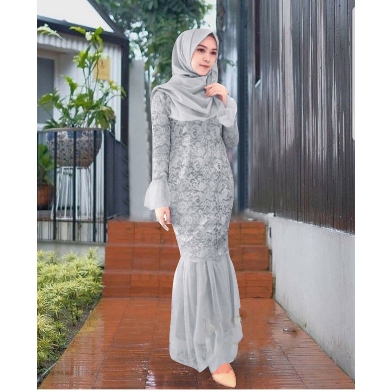 JC/ZR- Maxi christalia / Maxi duyung Murah / gamis brukat murah / gamis wanita kekinian