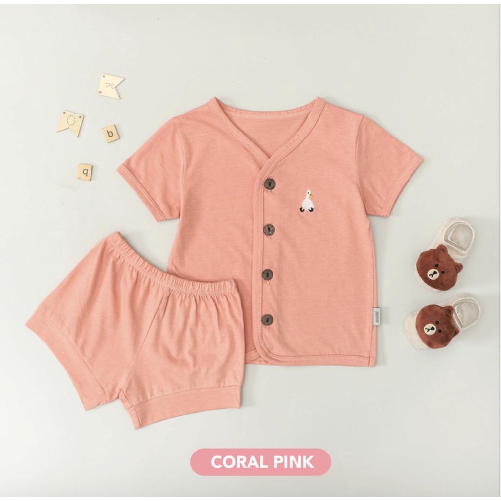 Mooi Short Button Set - Setelan Anak Laki/Baju bayi/Piyama bayi