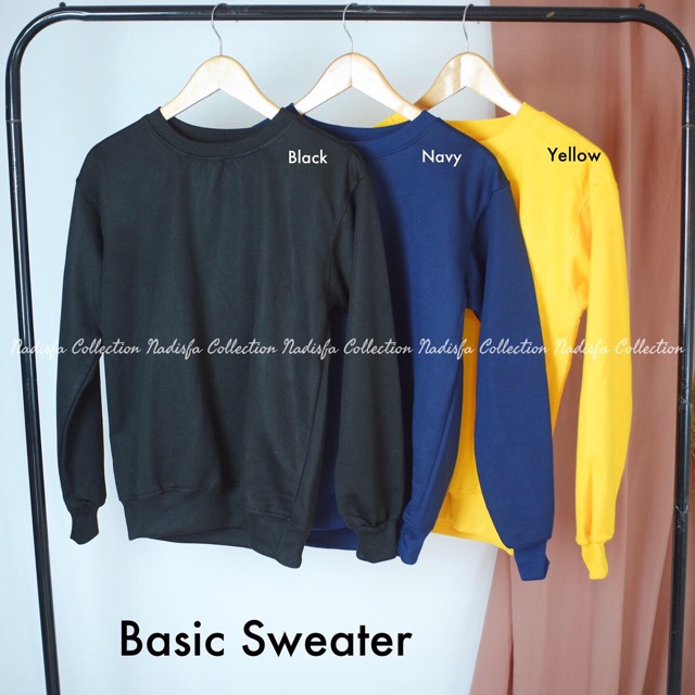 BASIC SWEATER POLOS CEWEK