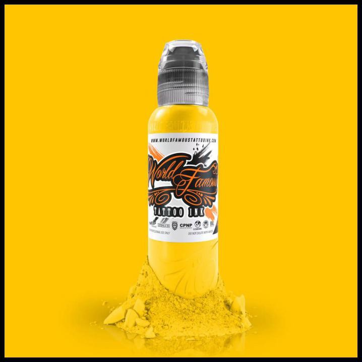 Shazfa.10 | 1Oz Great Wall Yellow World Famous Tattoo Ink Original - Tinta 30Ml