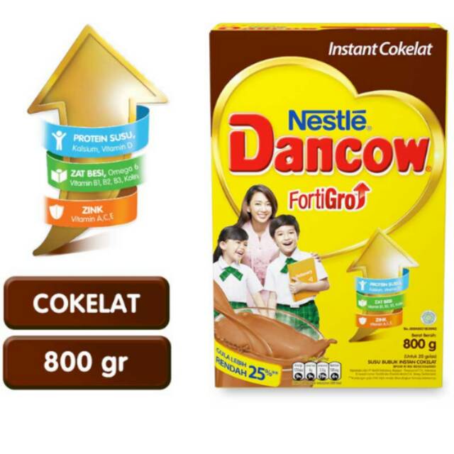 DANCOW Fortigro Instant Cokelat Box 800g