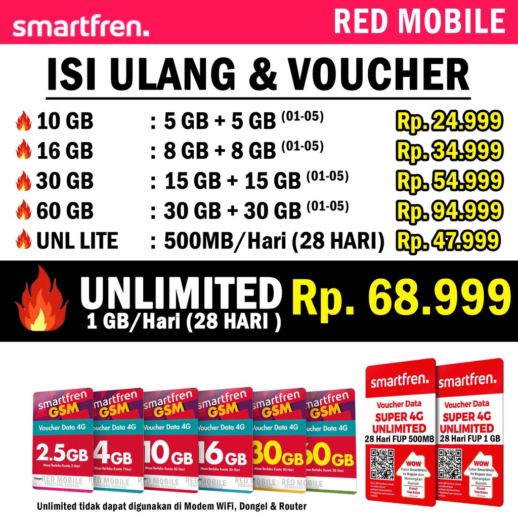 Voucher Smartfren / Injek Data