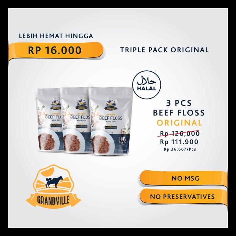 

GRANDVILLE ABON TRIPLE PACK ORIGINAL BERKUALITAS