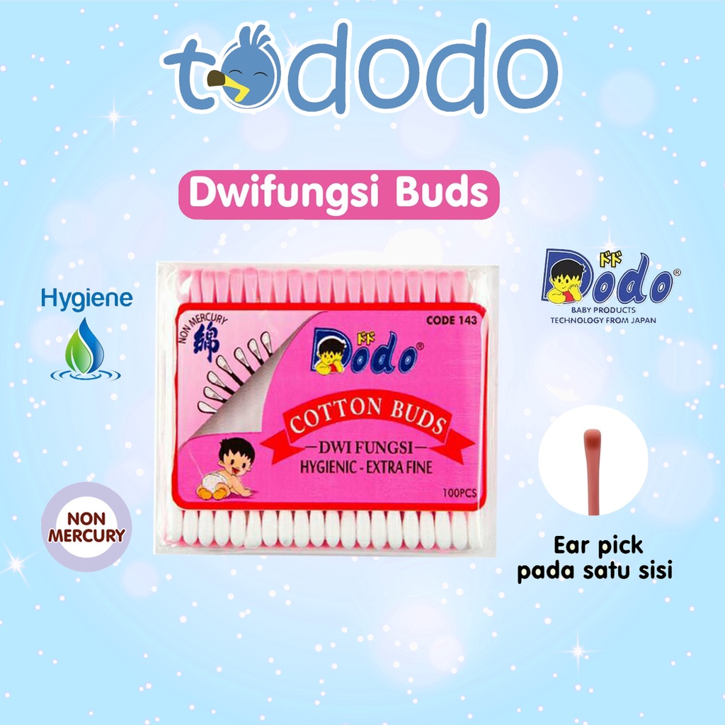 Dodo Cotton Buds Pack 100 Pcs / Korek Kuping