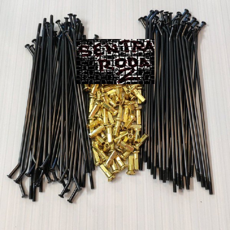 Jari Jari / Jeruji Motor Untuk Kawasaki KLX Ring 16 & 19 (1Set Dpn+Blkng)