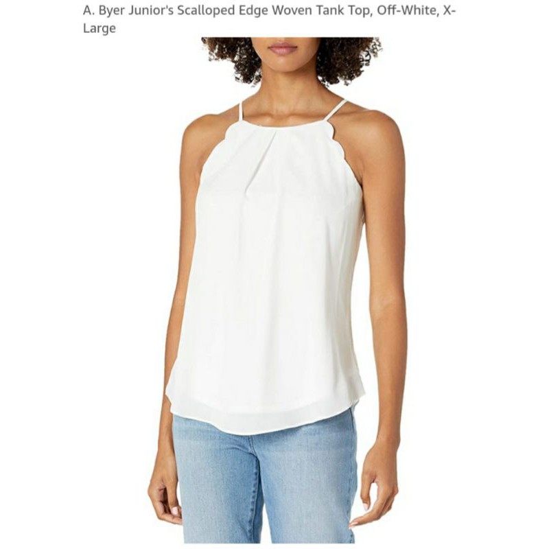 SALE Branded Original - A. Byer Scalloped Tank Top