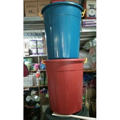 Ember Air  jumbo + Tutup 80 Liter/Tempat Air Jumbo/Ember Rml/polaris Plastik/Gentong Air