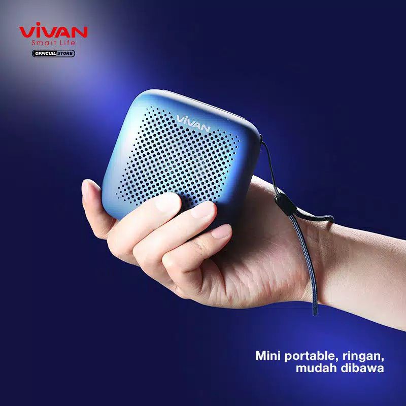 Speaker Bluetooth VIVAN VS1 Portable Wireless Outdoor Waterproof IPX5 Support SD Card &amp; USB