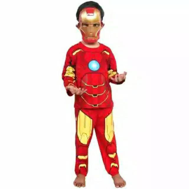 Kostum Baju anak Iron Man fa young end game / kaos iron man avengers