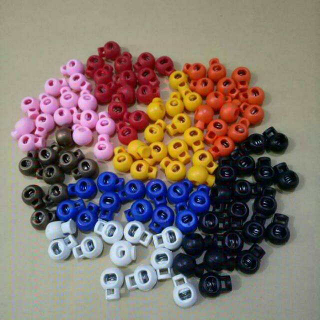 Topper warna warni / Stopper bulat isi per 100pcs