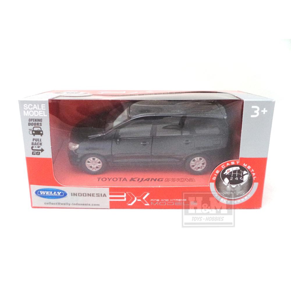 DIECAST TOYOTA KIJANG INNOVA HITAM WELLY NEX Terbaik
