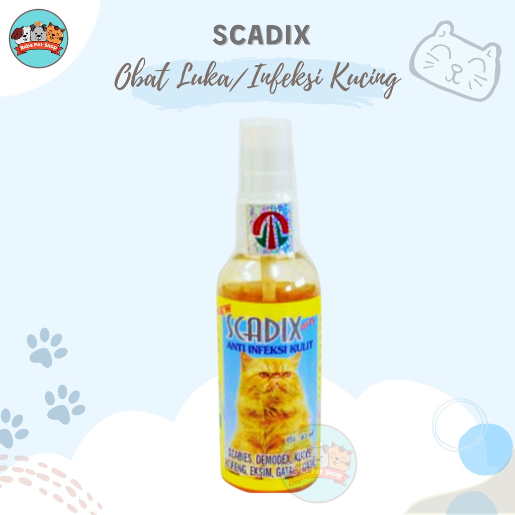 Jual Scadix Spray Obat Jamur Kucing / Obat Scabies / Obat Infeksi Jamur