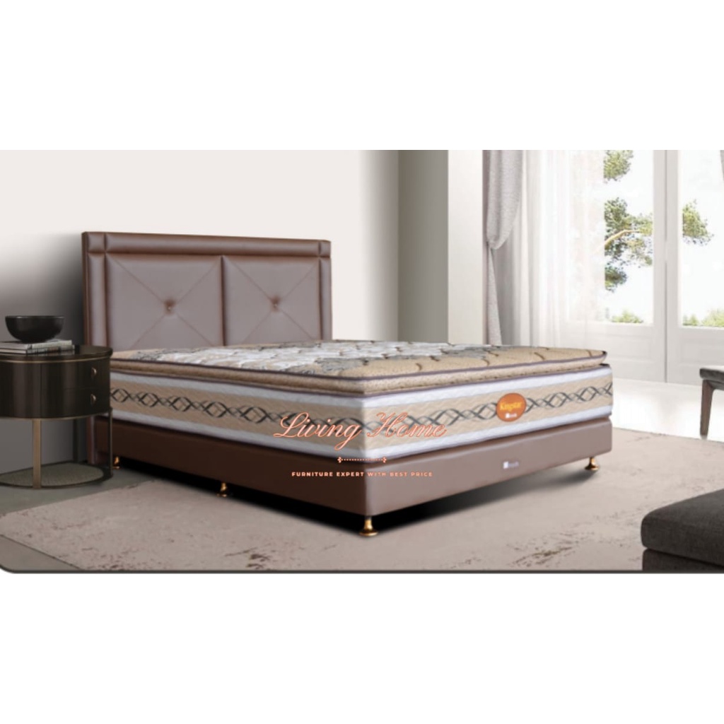 Modis Kingstar Soft Top Springbed Full Bed Set Kasur Matras 160 180