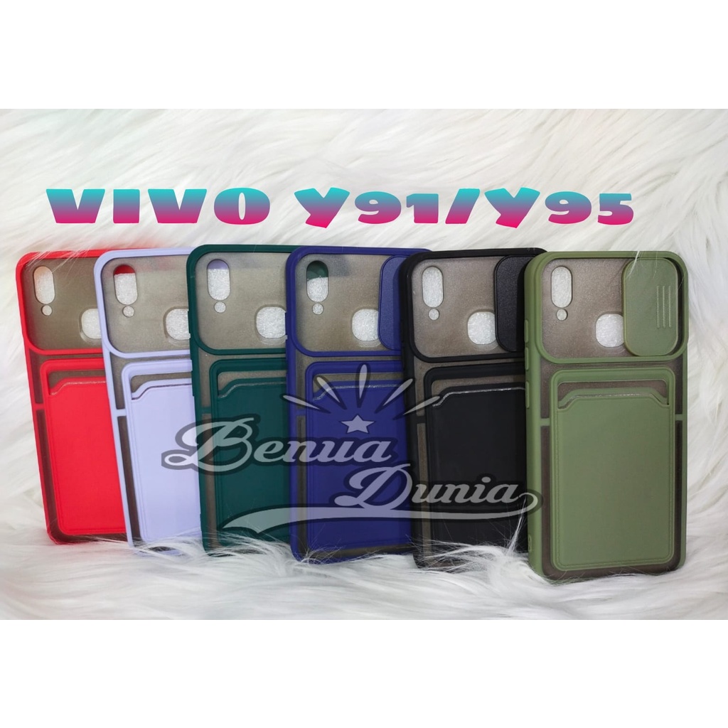 VIVO Y17/Y15/12/Y11 -VIVO Y21/Y21S/Y33S -CASE SLEDING PLUS SLOT CARD PELINDUNG KAMERA VIVO Y17/Y15/12/Y11 -VIVO Y21/Y21S/Y33S - BD