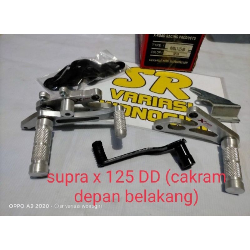 Underbone postep gantung supra x 125 DD dobel disk depan belakang supra 125 cakram belakang.