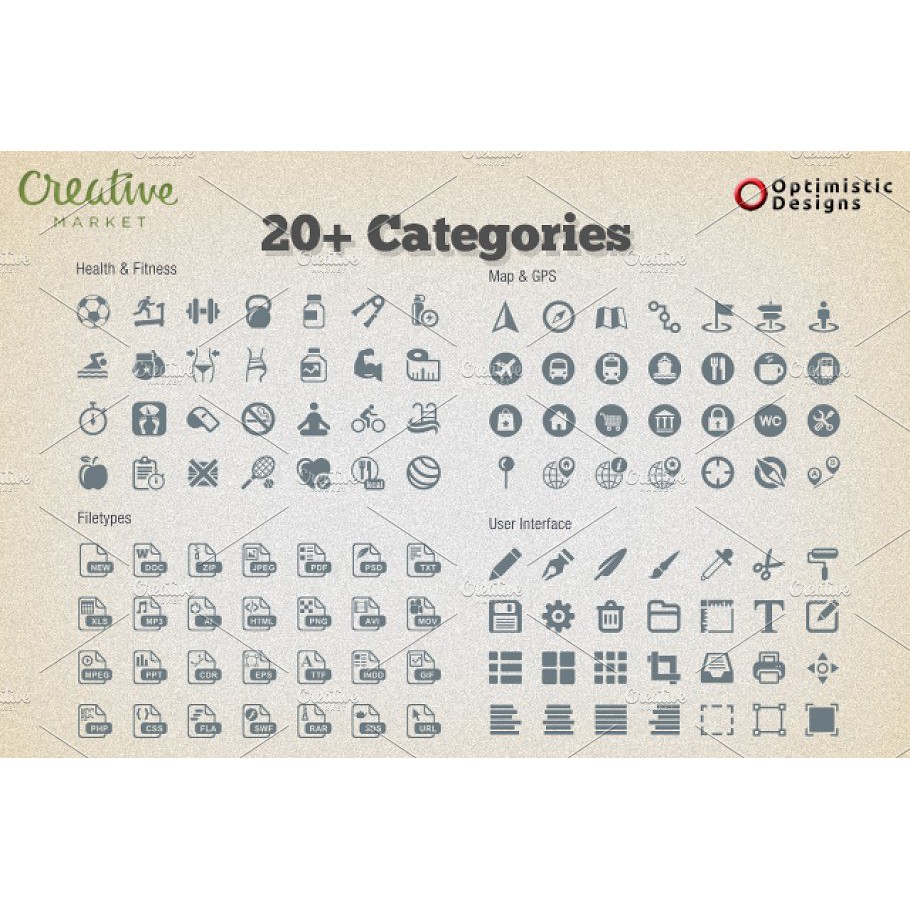 1900 Unique Vector Icons - Vector Designs