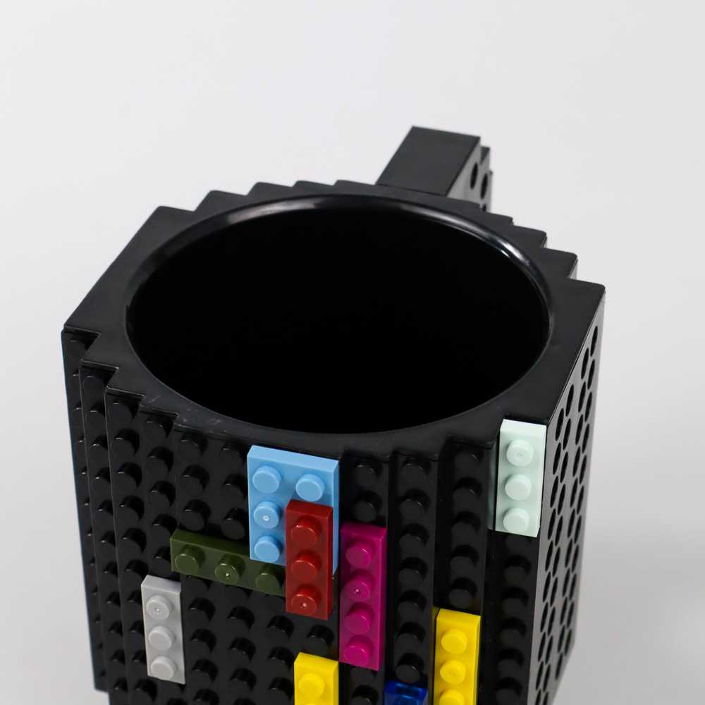 VKTECH Gelas Mug LEGO Build-on Brick Toy Cup 350ml - 936SN