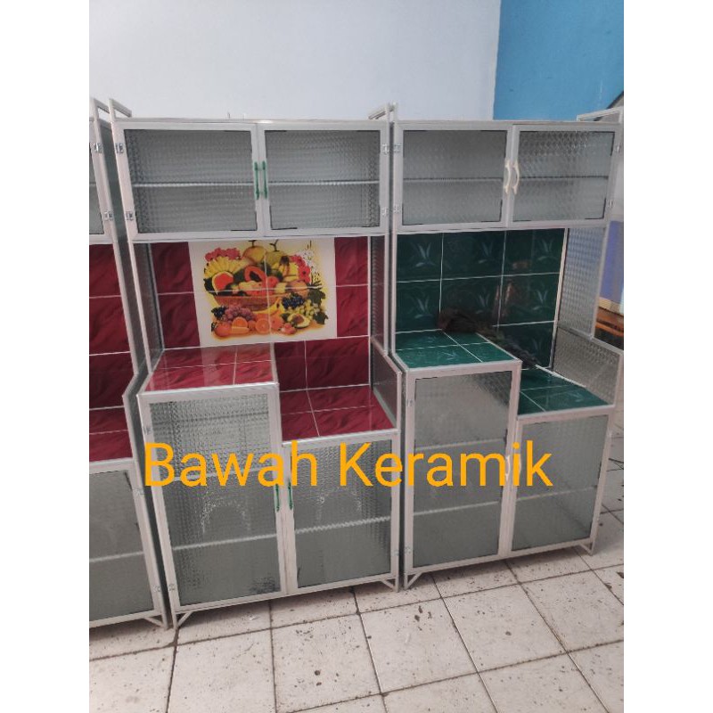 RAK PIRING ALUMINIUM 2 PINTU