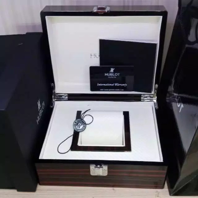Box Jam Tangan Hublot Wood