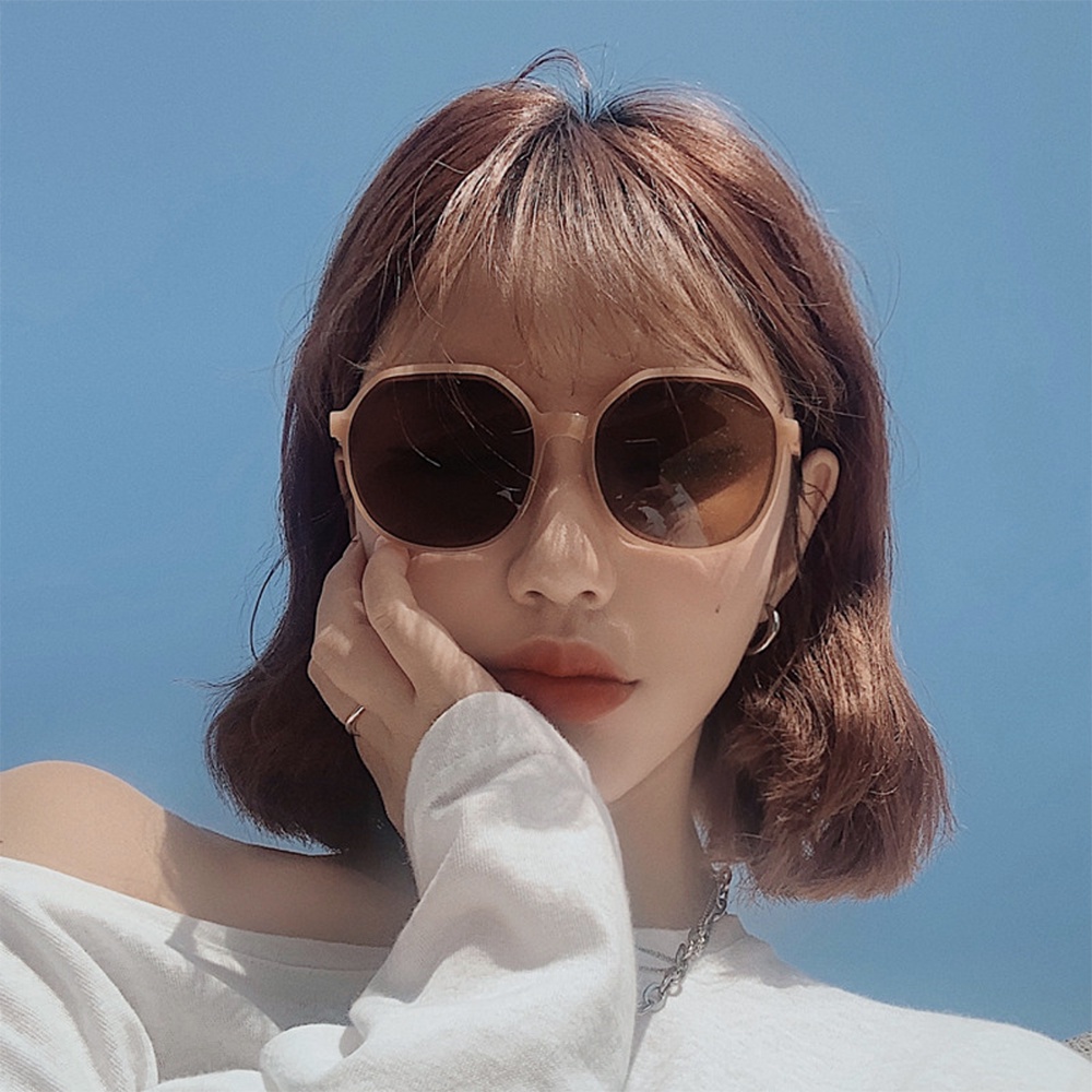 MURMURE.ID | KACAMATA WANITA MODEL RETRO BESAR / SUNGLASSES IMPORT KOREA STYLE / KACA MATA HITAM PUTIH SUNGLASS BUNGKAI BESAR RETRO EY031-1