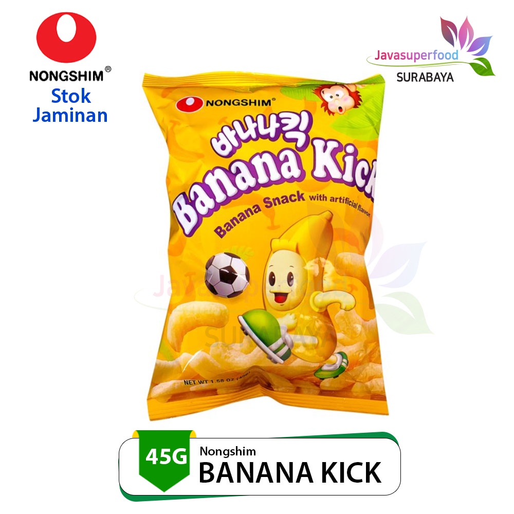 

Nongshim BANANA KICK Snack Rasa Pisang 45g Impor dari Korea