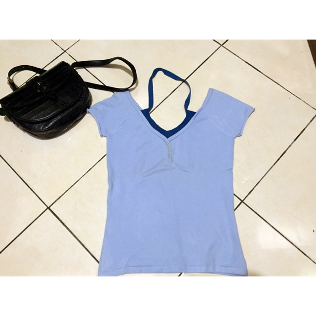 Kaos sabrina rajut preloved