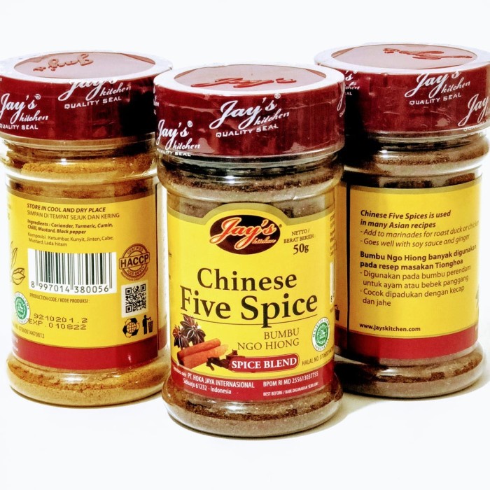 

ds001vv Jays Chinese Five Spice / Bubuk Ngohiong 50 Gram Fsfs201
