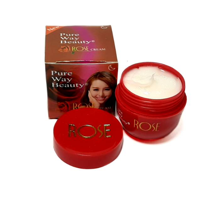 Rose pure way beauty night cream - krim malam pencerah